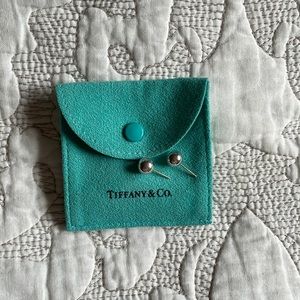 Tiffany & Co silver ball studs - missing backing!!